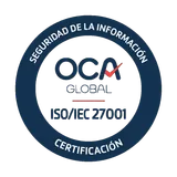 ISO 27001 certificate by OCA